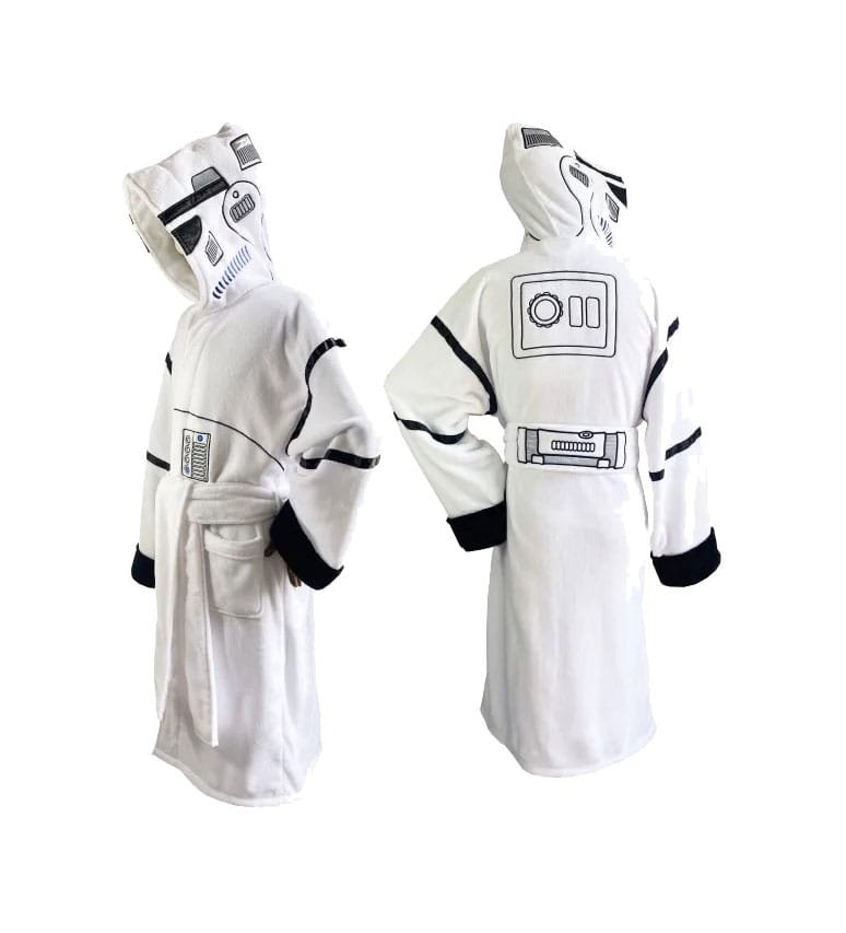 x_aaam-1121799 Szlafrok Star Wars Original Stormtrooper Fleece Bathrobe Stormtrooper White