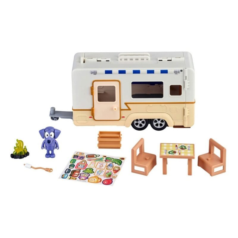 Figurka akcji Bluey z przyczepą 10 cm od Moose Toys