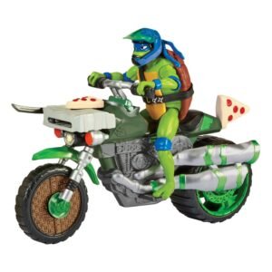 Figurka Leonardo z motocyklem 11 cm Teenage Mutant Ninja Turtles