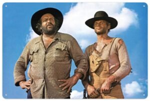 Tablica metalowa Bud Spencer & Terence Hill Tin Sign Blue Sky 20 x 30 cm