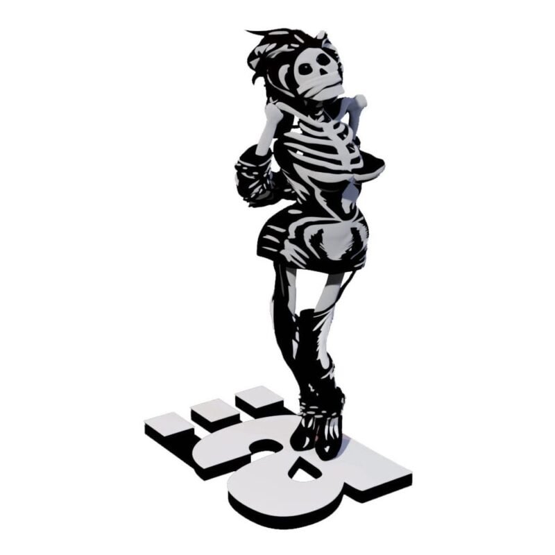 Die Ärzte Figurka Statuetka 1/10 Gwendoline Skelett 17 cm