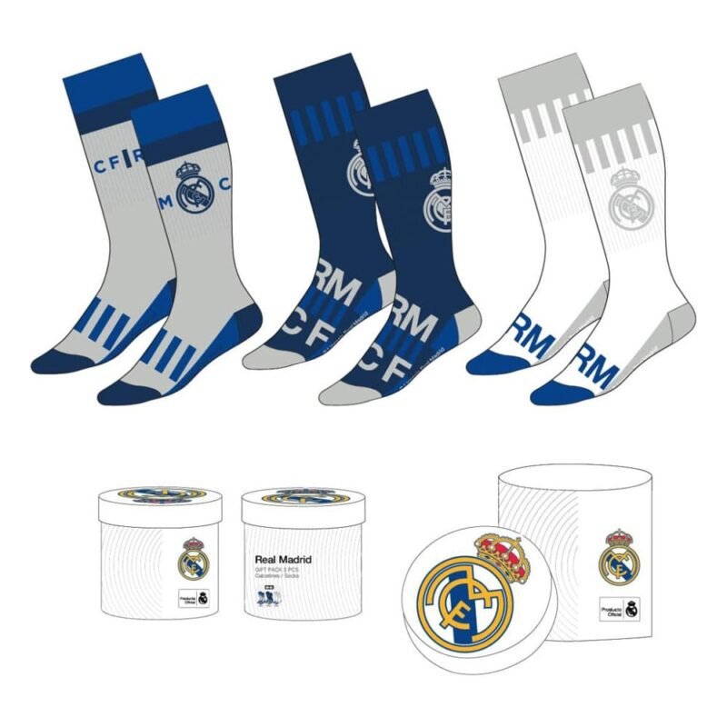 Skarpety piłkarskie 3-pack Real Madrid 38-45