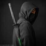 x_cr2091_b Parasolka One Piece Umbrella Zoro Black Sword