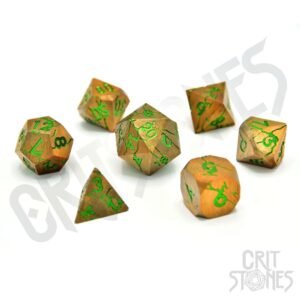 Kości metalowe CritStones Metal Dice Set Gorgon Gaze (7)