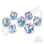 Zestaw kości CritStones Liquid Core Dice Set Fantasia Fluid Electroplated (7)