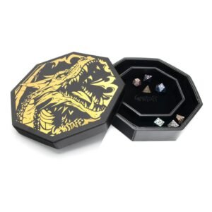 Tacka na kości CritStones Arena Dice Tray Black Dragon (Yellow Lid)