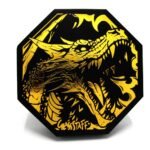 Tacka na kości CritStones Arena Dice Tray Black Dragon (Yellow Lid)