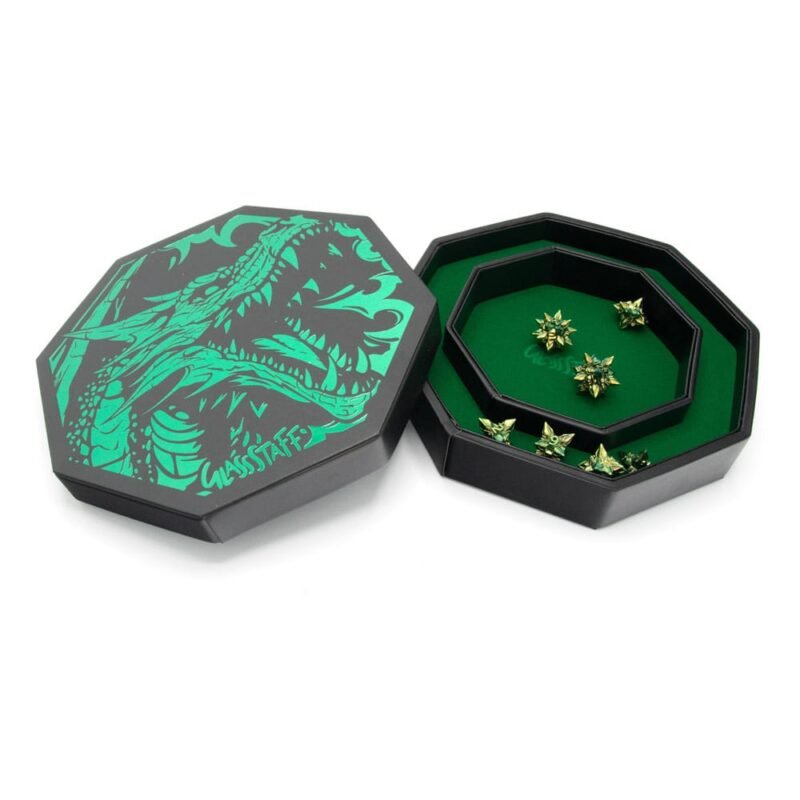Tacka do kości CritStones Arena Dice Tray Green Dragon
