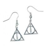 Kolczyki Harry Potter Deathly Hallows (srebrne)