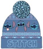 Czapka Lilo & Stitch Pom-Pom Beanie ciemnoniebieska
