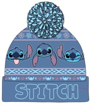 Czapka Lilo & Stitch Pom-Pom Beanie ciemnoniebieska