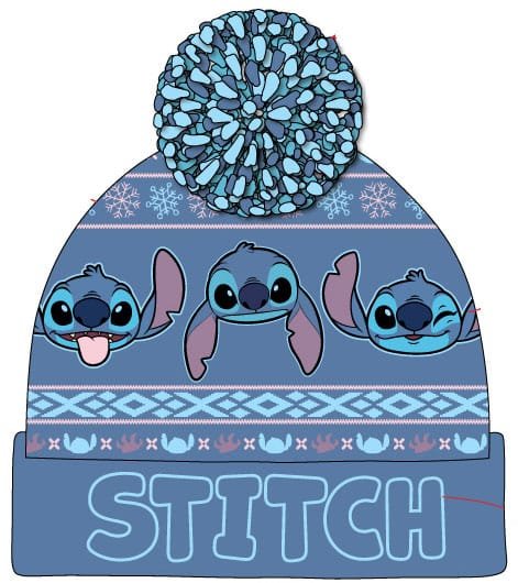 x_dis08405bpcos Czapka Lilo & Stitch Pom-Pom Beanie ciemnoniebieska
