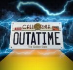 Tabliczka metalowa Back To The Future Znak 'Outatime' DeLorean License Plate