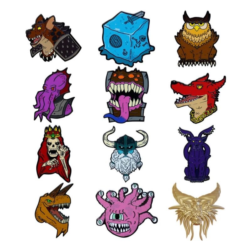 Dungeons & Dragons World Przypinka Badge Display 50th Anniversary Mystery Przypinka Badge (12)