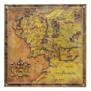 Mapa w limitowanej edycji Lord of the Rings Replika Map Limited Edition