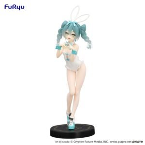 Figurka Hatsune Miku BiCute Bunnies PVC Figurka Statuetka Miku Rurudo White Color Ver. 27 cm