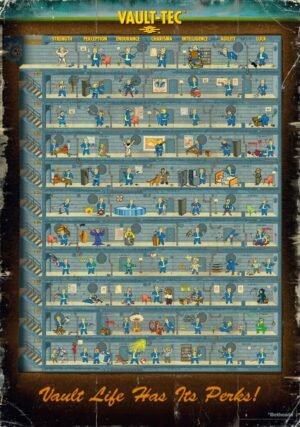 Puzzle Fallout 4 Puzzle Perk Poster (1000 pieces)
