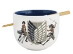 Kubek Ramen Attack on Titan Miska z Chopstickami 414 ml