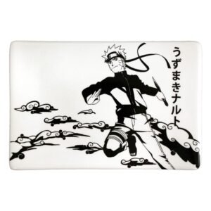 Zestaw ceramiczny do sushi z Naruto i pałeczkami