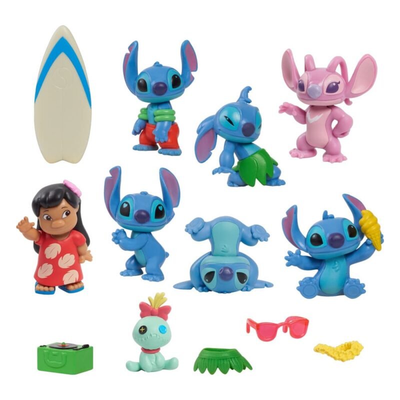 Figurka Lilo & Stitch Mini Figurka 8-Pack Stitch Deluxe Figurka Set 7 cm