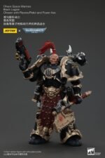 Figurka Chaos Space Marines Black Legion Chosen z Pistoletu Plazmowego i Toporem Mocy 20 cm