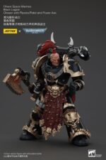 Figurka Chaos Space Marines Black Legion Chosen z Pistoletu Plazmowego i Toporem Mocy 20 cm