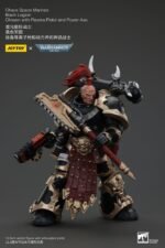 Figurka Chaos Space Marines Black Legion Chosen z Pistoletu Plazmowego i Toporem Mocy 20 cm