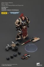 Figurka Chaos Space Marines Black Legion Chosen z Pistoletu Plazmowego i Toporem Mocy 20 cm
