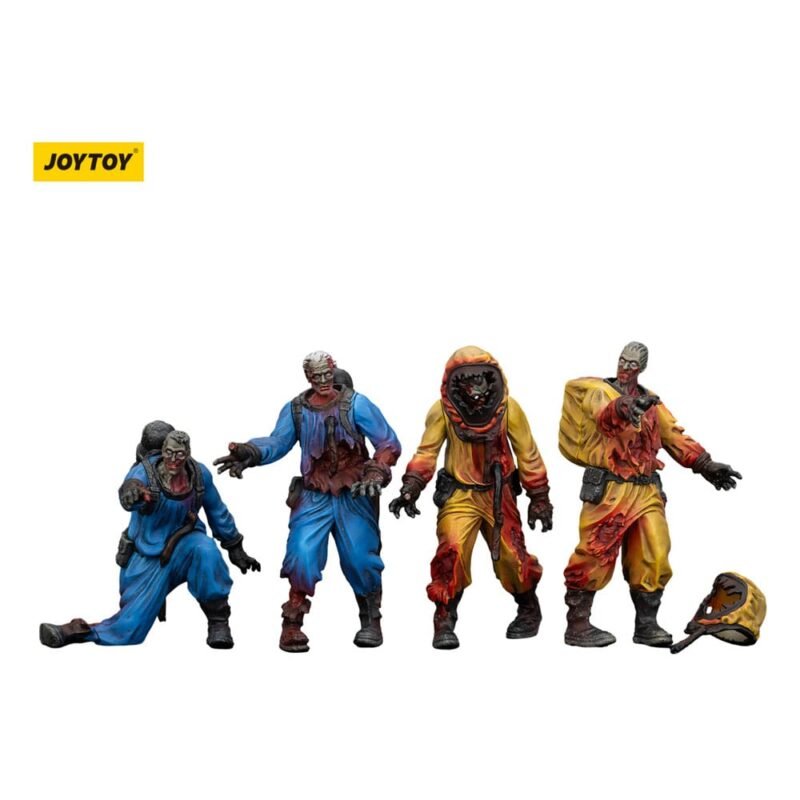 Zombie Dark Source Action Figurkas 4-Pack Biochemical Lab Team 8 cm