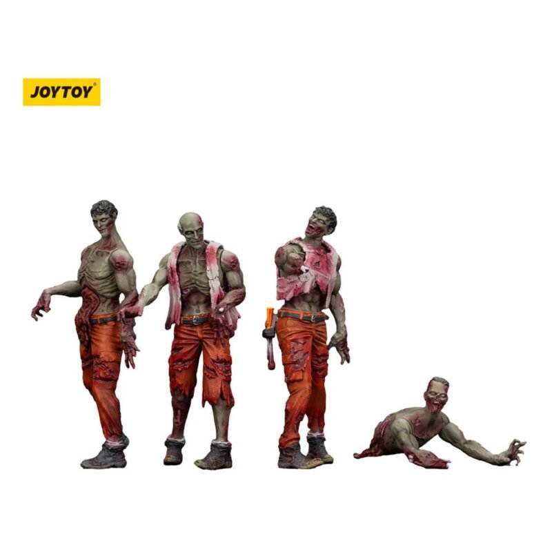 Zombie Dark Source Action Figurkas 4-Pack Mechanic Team 8 cm