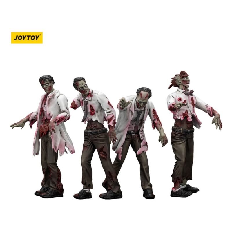 Zombie Dark Source Action Figurkas 4-Pack Scientists (Male) 8 cm