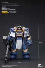 Figurka 1/18 Ultramarines Cataphractii Terminator Squad z Reaper Autocannon, 14 cm