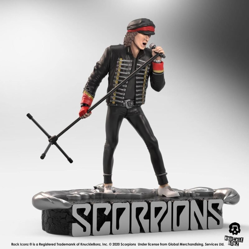 Statuetka Knucklebonz Klaus Meine Scorpions 22 cm ręcznie malowana