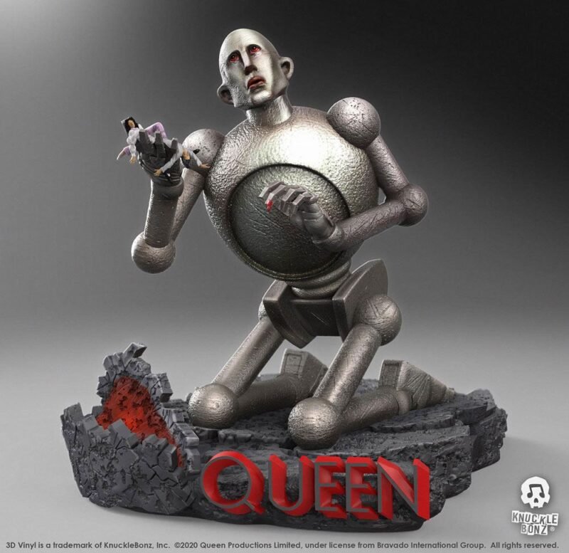 Statuetka Knucklebonz Queen Robot News of the World 20 x 21 x 24 cm ręcznie malowana