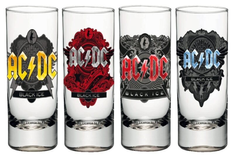 Szklanka AC/DC Shotglass 4-Pack Black Ice