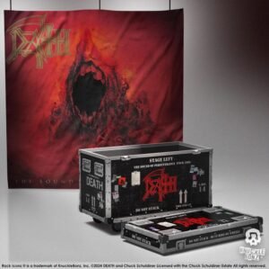 Death Rock Ikonz On Tour Road Case Figurka Statuetka + Stage Backdrop Set The Sound of Perseverance Tour 1998