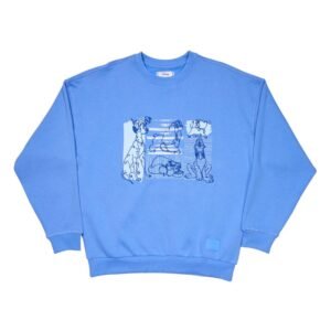 Sweter Disney by Loungefly Sweatshirt Unisex Dogs & Cats Oversized Crewneck Size M