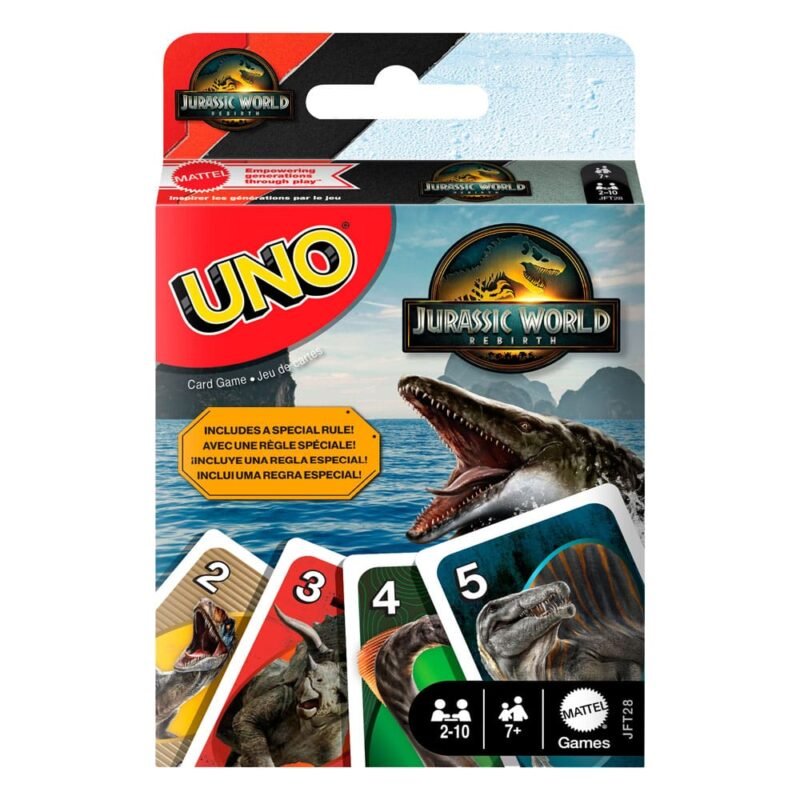 Gra karciana Jurassic World Rebirth UNO Card Game