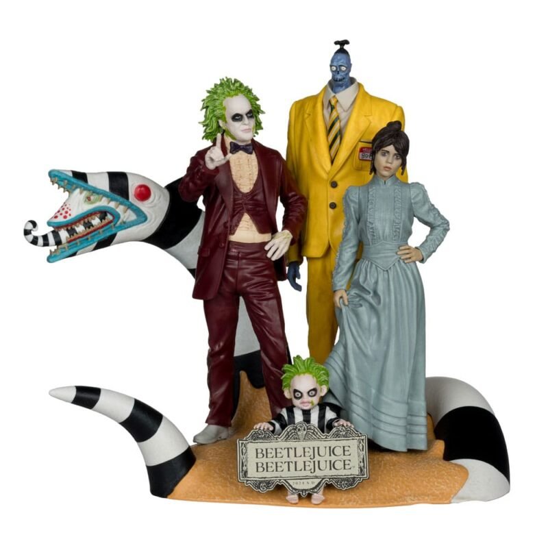 Figurka Beetlejuice Beetlejuice Movie Maniacs PVC Statue 4-Pack 15 cm