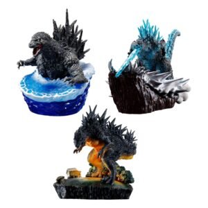 Godzilla Petitrama EX Series Trading Figurka 3-Set From Zero To Minus One Set 9 cm