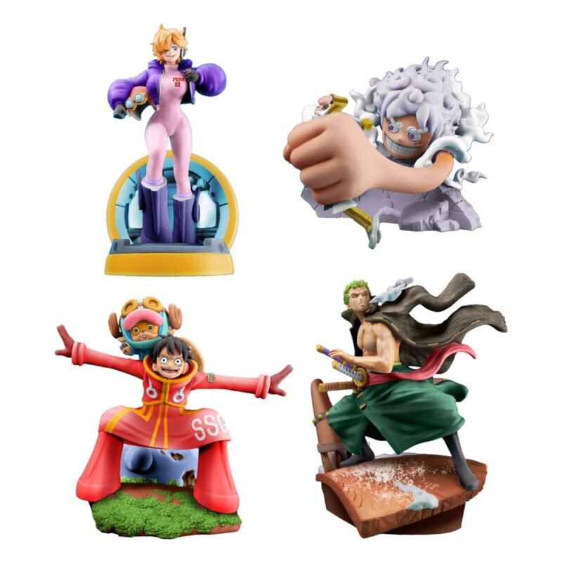 Figurka One Piece Petitrama PVC Mini Figurka Statuetka Logbox Re Birth Egghead Set 9 cm