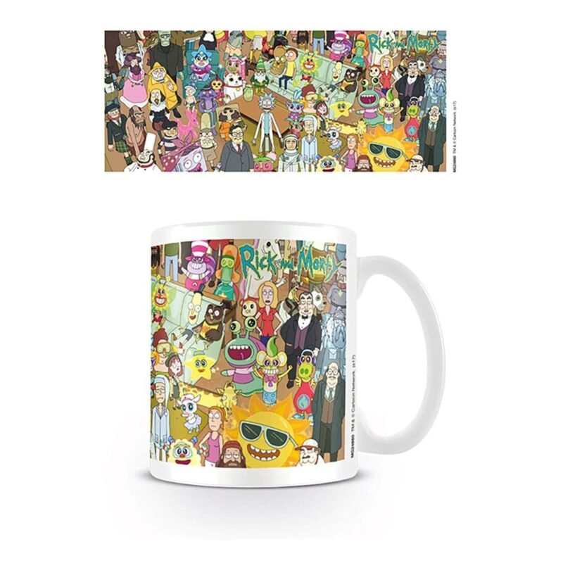 Kubek Rick and Morty z postaciami 0,315 l ceramiczny