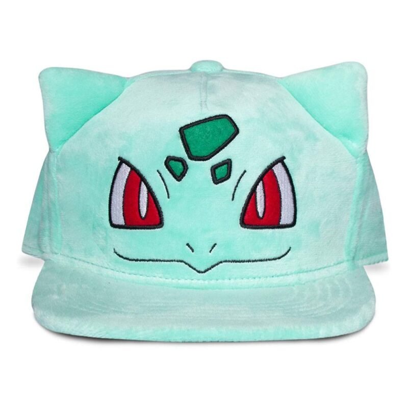 Czapka Pokemon Maskotka Snapback Cap Bulbasaur
