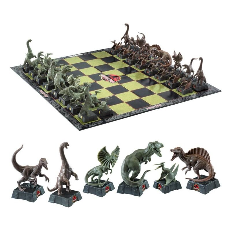 Zestaw szachów Jurassic Park Szachy Set Dinosaurs