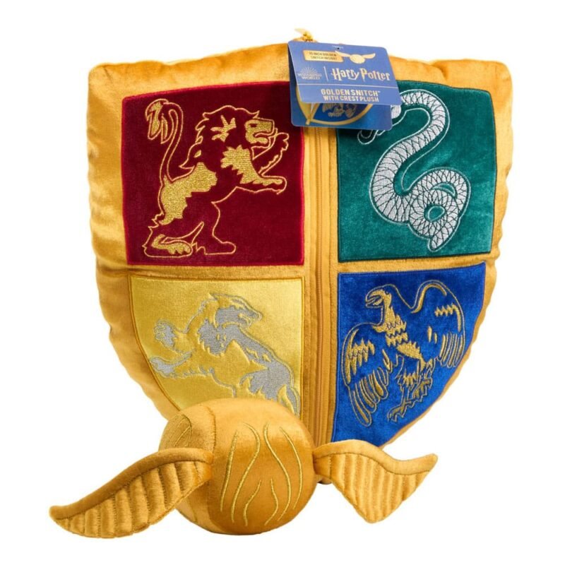 Poduszka Harry Potter Cushion with Maskotka Pluszak Quidditch Crest & Golden Snitch
