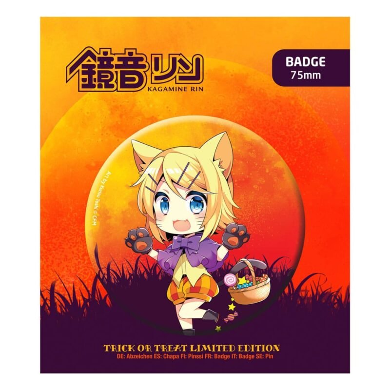 Przypinka Hatsune Miku Badge Halloween Limited Edition Kagamine Rin