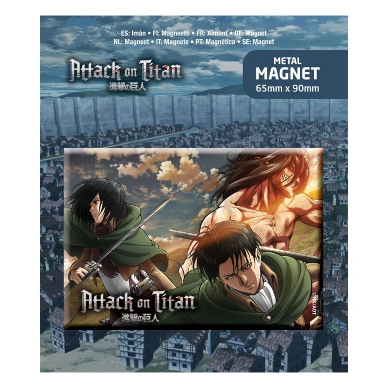 Zestaw magnesów na lodówkę Attack on Titan