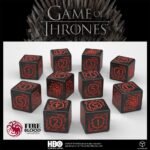 Zestaw kości zabawkowych Game of Thrones Dice Set Targaryen 10xD6 (10)