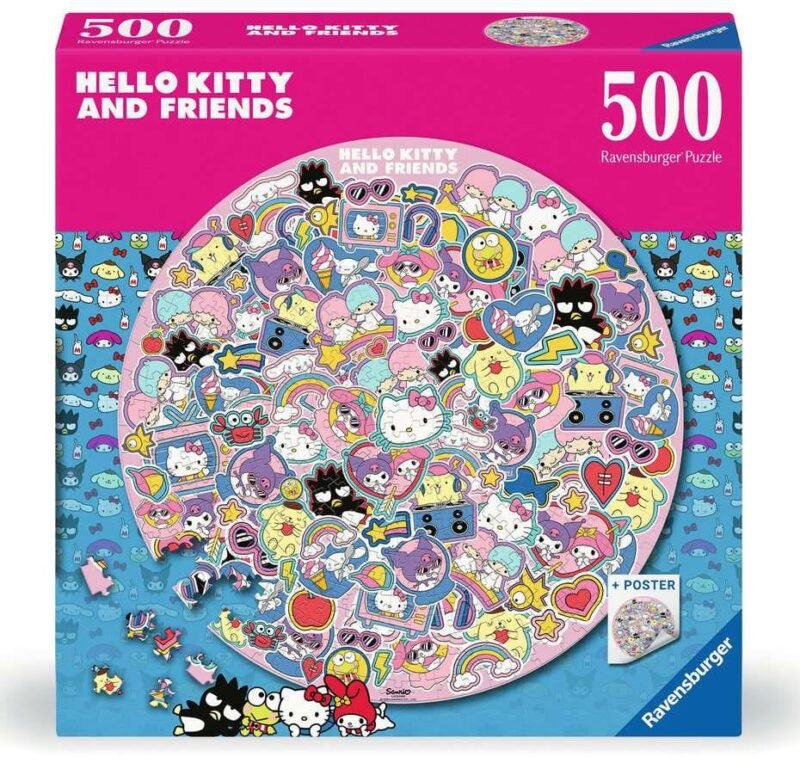Puzzle okrągłe Hello Kitty i Przyjaciele 500 elementów