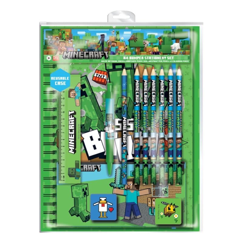Zestaw szkolny Minecraft 12-Piece Zestaw Szkolny Set A4 Bumper